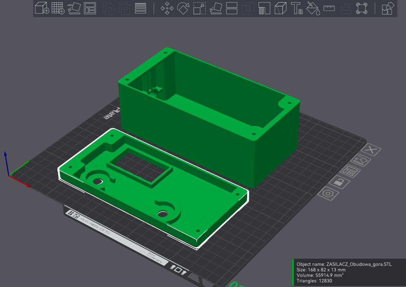 Power supply casing