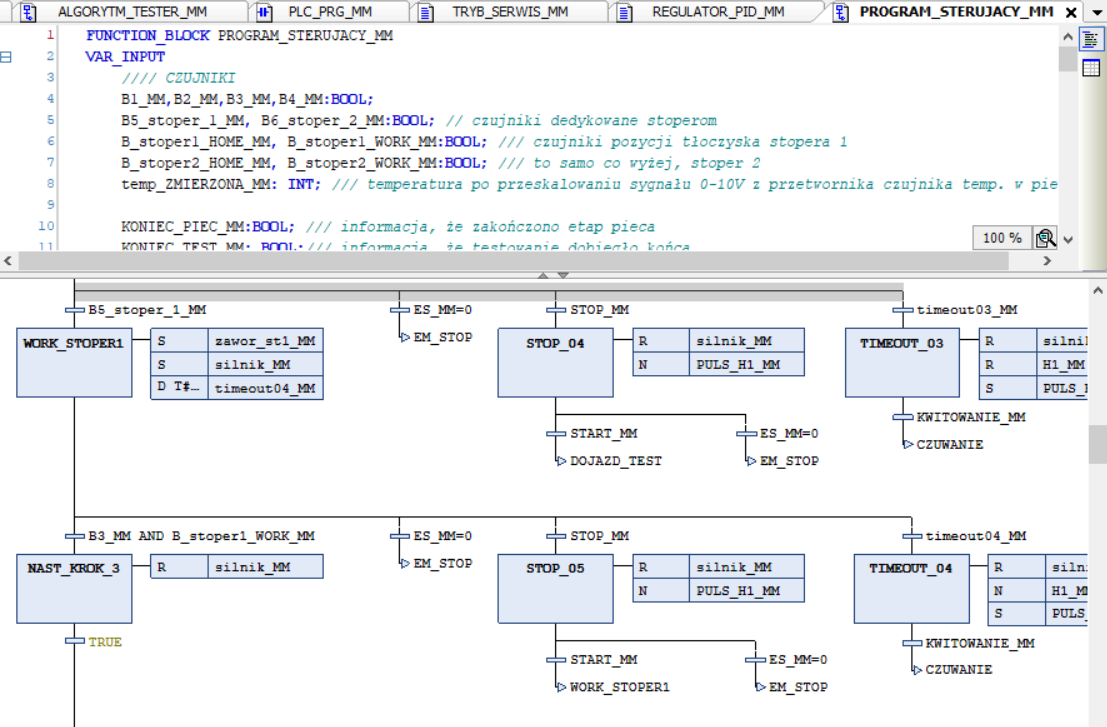 SFC sequence in CODESYS