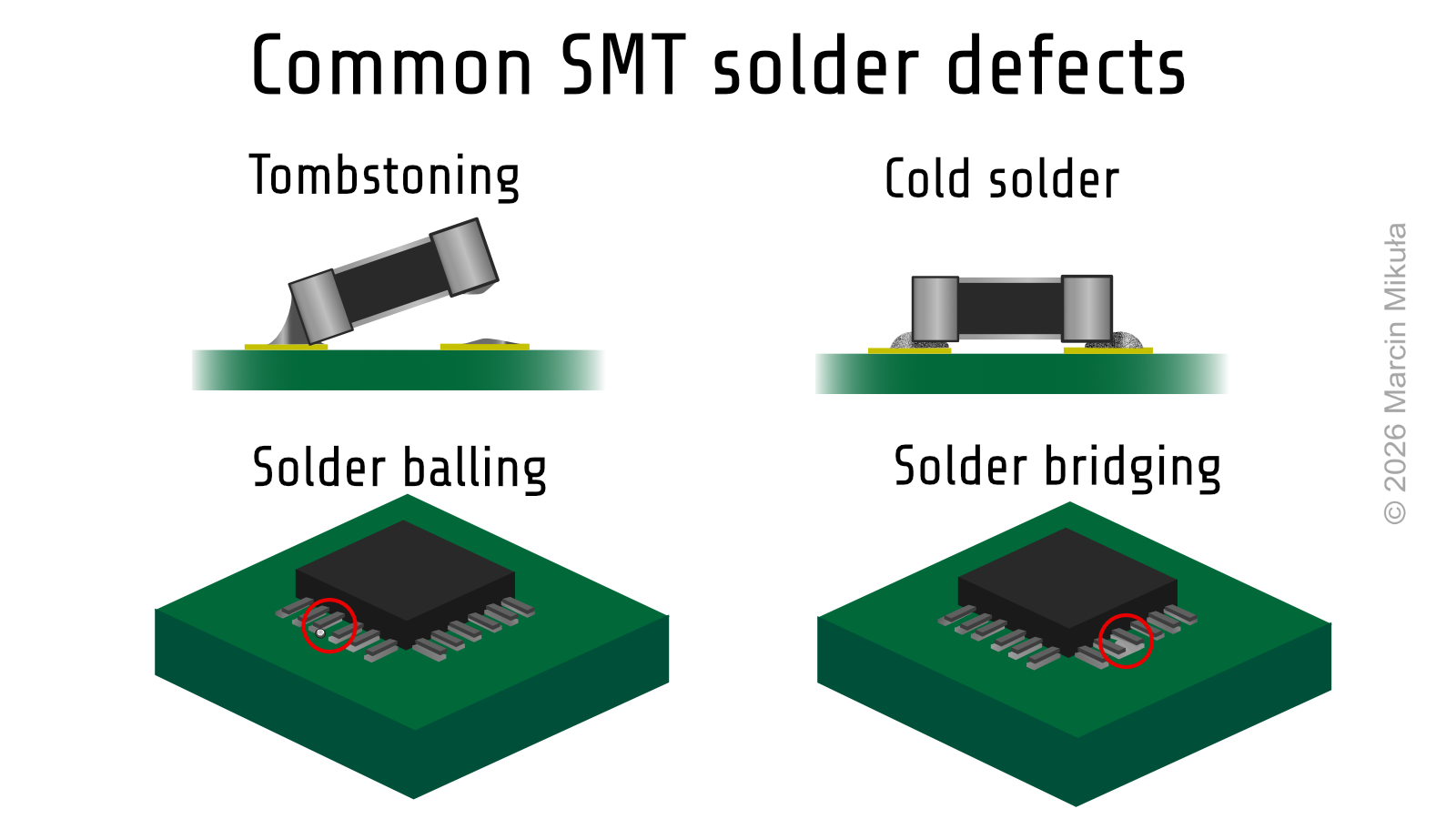 Common SMT soldering defects